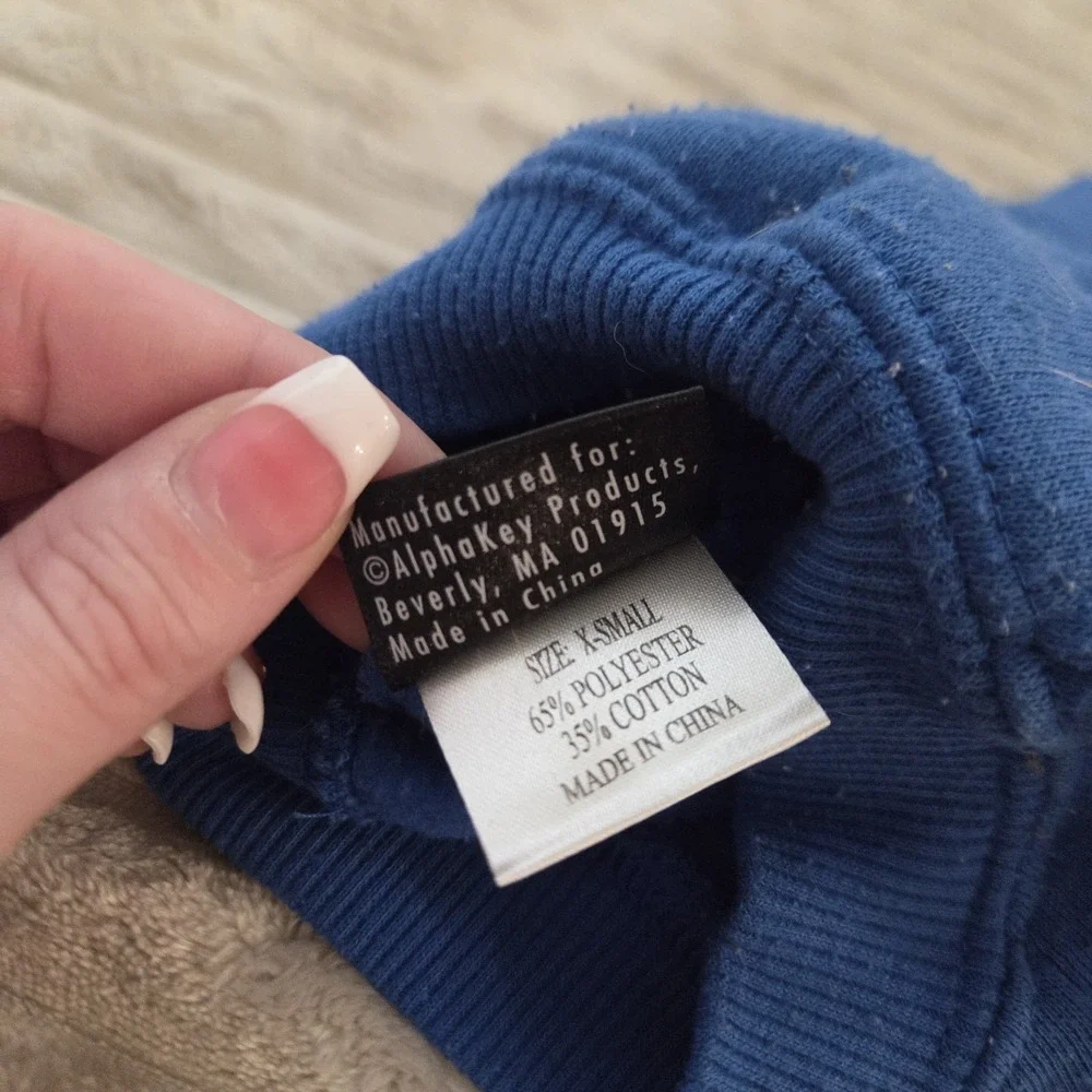 Zack & Zoey Basic Dog Hoodie Blue Sweatshirt Kangaroo Pocket Size Extra Small XS